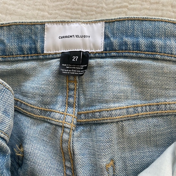 Current Elliott nova fling ripped low rise jeans size 27 - Picture 5 of 6